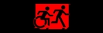 Accessible Exit Sign Project Running Man Wheelchair Wheelie Man Symbol Accessible Means of Egress Icon Exit Sign 117