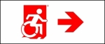 Accessible Exit Sign Project Wheelchair Wheelie Man Symbol Accessible Means of Egress Icon Exit Sign 106