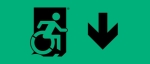 Accessible Exit Sign Project Wheelchair Wheelie Man Symbol Accessible Means of Egress Icon Exit Sign 37