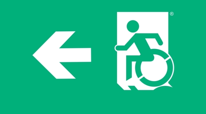 Accessible Means of Egress Page Header, part of the Accessible Exit Sign Project