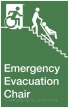Emergency Evacuation Chair Exit Sign