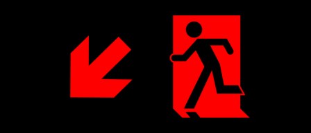Accessible Exit Sign Project Running Man Exit Sign 6