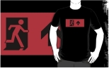 Running Man Fire Safety Exit Sign Emergency Evacuation Adult T-Shirt 54
