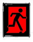 Running Man Fire Safety Exit Sign Emergency Evacuation Apple iPad Tablet Case 101