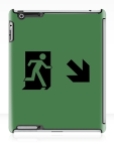 Running Man Fire Safety Exit Sign Emergency Evacuation Apple iPad Tablet Case 124