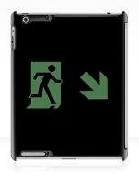 Running Man Fire Safety Exit Sign Emergency Evacuation Apple iPad Tablet Case 143
