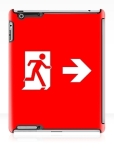 Running Man Fire Safety Exit Sign Emergency Evacuation Apple iPad Tablet Case 147