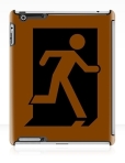 Running Man Fire Safety Exit Sign Emergency Evacuation Apple iPad Tablet Case 161