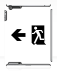Running Man Fire Safety Exit Sign Emergency Evacuation Apple iPad Tablet Case 59