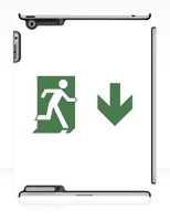 Running Man Fire Safety Exit Sign Emergency Evacuation Apple iPad Tablet Case 79