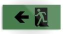 Running Man Fire Safety Exit Sign Emergency Evacuation Printed Metal 121