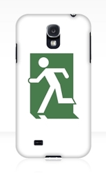 Running Man Fire Safety Exit Sign Emergency Evacuation Samsung Galaxy Mobile Phone Case 102