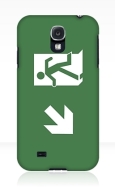 Running Man Fire Safety Exit Sign Emergency Evacuation Samsung Galaxy Mobile Phone Case 128