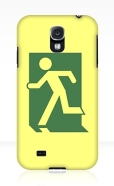 Running Man Fire Safety Exit Sign Emergency Evacuation Samsung Galaxy Mobile Phone Case 132