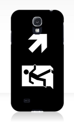 Running Man Fire Safety Exit Sign Emergency Evacuation Samsung Galaxy Mobile Phone Case 135