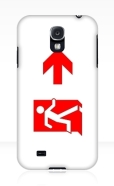 Running Man Fire Safety Exit Sign Emergency Evacuation Samsung Galaxy Mobile Phone Case 146