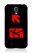 Running Man Fire Safety Exit Sign Emergency Evacuation Samsung Galaxy Mobile Phone Case 161