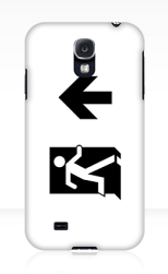 Running Man Fire Safety Exit Sign Emergency Evacuation Samsung Galaxy Mobile Phone Case 34