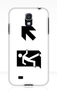 Running Man Fire Safety Exit Sign Emergency Evacuation Samsung Galaxy Mobile Phone Case 37