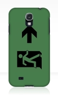 Running Man Fire Safety Exit Sign Emergency Evacuation Samsung Galaxy Mobile Phone Case 62