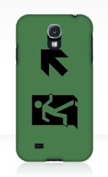 Running Man Fire Safety Exit Sign Emergency Evacuation Samsung Galaxy Mobile Phone Case 63