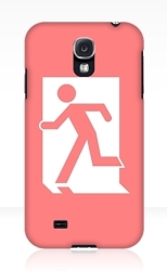 Running Man Fire Safety Exit Sign Emergency Evacuation Samsung Galaxy Mobile Phone Case 84