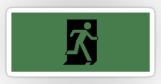 Running Man Fire Safety Exit Sign Emergency Evacuation Sticker Decals 30