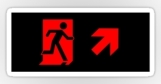 Running Man Fire Safety Exit Sign Emergency Evacuation Sticker Decals 81