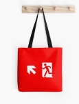 Running Man Fire Safety Exit Sign Emergency Evacuation Tote Shoulder Carry Bag 14