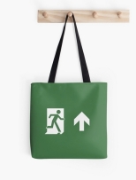 Running Man Fire Safety Exit Sign Emergency Evacuation Tote Shoulder Carry Bag 9