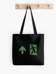 Running Man Fire Safety Exit Sign Emergency Evacuation Tote Shoulder Carry Bag 96