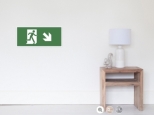 Running Man Fire Safety Exit Sign Emergency Evacuation Wall Poster 22