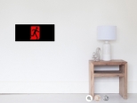Running Man Fire Safety Exit Sign Emergency Evacuation Wall Poster 55
