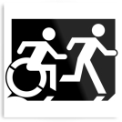 Accessible Exit Sign Project Means of Egress Icon 65