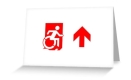 Accessible Exit Sign Project Wheelchair Wheelie Running Man Symbol Means of Egress Icon Disability Emergency Evacuation Fire Safety Greeting Card 110