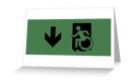 Accessible Exit Sign Project Wheelchair Wheelie Running Man Symbol Means of Egress Icon Disability Emergency Evacuation Fire Safety Greeting Card 49
