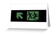 Accessible Exit Sign Project Wheelchair Wheelie Running Man Symbol Means of Egress Icon Disability Emergency Evacuation Fire Safety Greeting Card 55