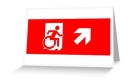 Accessible Exit Sign Project Wheelchair Wheelie Running Man Symbol Means of Egress Icon Disability Emergency Evacuation Fire Safety Greeting Card 9
