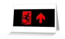 Accessible Exit Sign Project Wheelchair Wheelie Running Man Symbol Means of Egress Icon Disability Emergency Evacuation Fire Safety Greeting Card 97