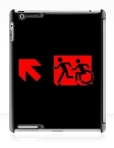Accessible Exit Sign Project Wheelchair Wheelie Running Man Symbol Means of Egress Icon Disability Emergency Evacuation Fire Safety iPad Case 114