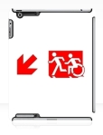 Accessible Exit Sign Project Wheelchair Wheelie Running Man Symbol Means of Egress Icon Disability Emergency Evacuation Fire Safety iPad Case 127