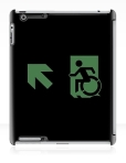 Accessible Exit Sign Project Wheelchair Wheelie Running Man Symbol Means of Egress Icon Disability Emergency Evacuation Fire Safety iPad Case 144