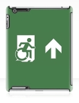 Accessible Exit Sign Project Wheelchair Wheelie Running Man Symbol Means of Egress Icon Disability Emergency Evacuation Fire Safety iPad Case 2