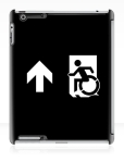 Accessible Exit Sign Project Wheelchair Wheelie Running Man Symbol Means of Egress Icon Disability Emergency Evacuation Fire Safety iPad Case 79