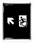 Accessible Exit Sign Project Wheelchair Wheelie Running Man Symbol Means of Egress Icon Disability Emergency Evacuation Fire Safety iPad Case 81