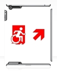 Accessible Exit Sign Project Wheelchair Wheelie Running Man Symbol Means of Egress Icon Disability Emergency Evacuation Fire Safety iPad Case 87