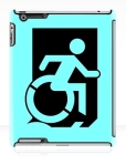 Accessible Exit Sign Project Wheelchair Wheelie Running Man Symbol Means of Egress Icon Disability Emergency Evacuation Fire Safety iPad Case 88