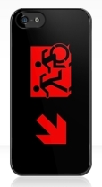 Accessible Exit Sign Project Wheelchair Wheelie Running Man Symbol Means of Egress Icon Disability Emergency Evacuation Fire Safety iPhone Case 107