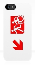 Accessible Exit Sign Project Wheelchair Wheelie Running Man Symbol Means of Egress Icon Disability Emergency Evacuation Fire Safety iPhone Case 121