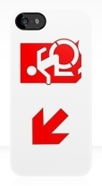Accessible Exit Sign Project Wheelchair Wheelie Running Man Symbol Means of Egress Icon Disability Emergency Evacuation Fire Safety iPhone Case 128